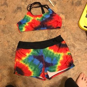 Rainbow 2 part swim suit